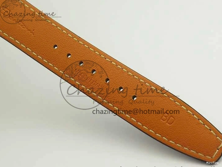 MIROTIME 0116 Breathable Da Vinci IW393402 SS ZF 1:1 Best Edition Blue Dial On Black Leather Strap A 7211